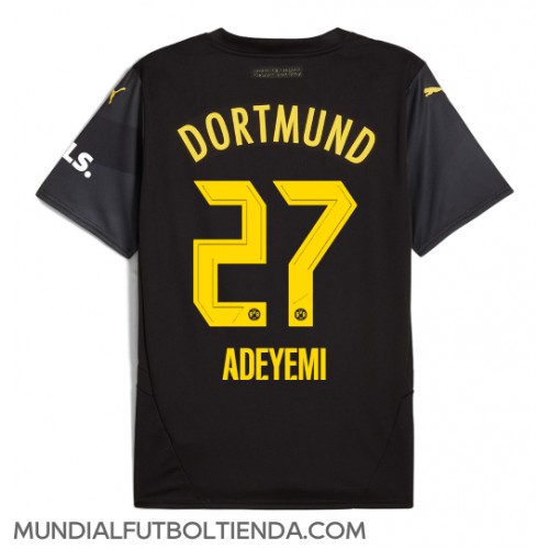 Camiseta Borussia Dortmund Karim Adeyemi #27 Segunda Equipación Replica 2024-25 mangas cortas